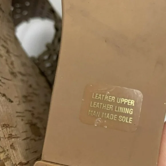 Tory Burch Daisy Floral Perforated Leather Wedge Sandal - Picture 8 of 8